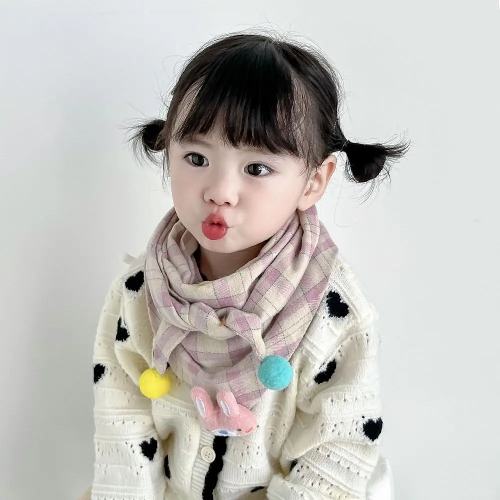 1-10 Years Old Winter Cotton Kids Winter Scarf Cute Warm Knitted Scarves Soft Windproof Neckerchief for Baby Boys Girls