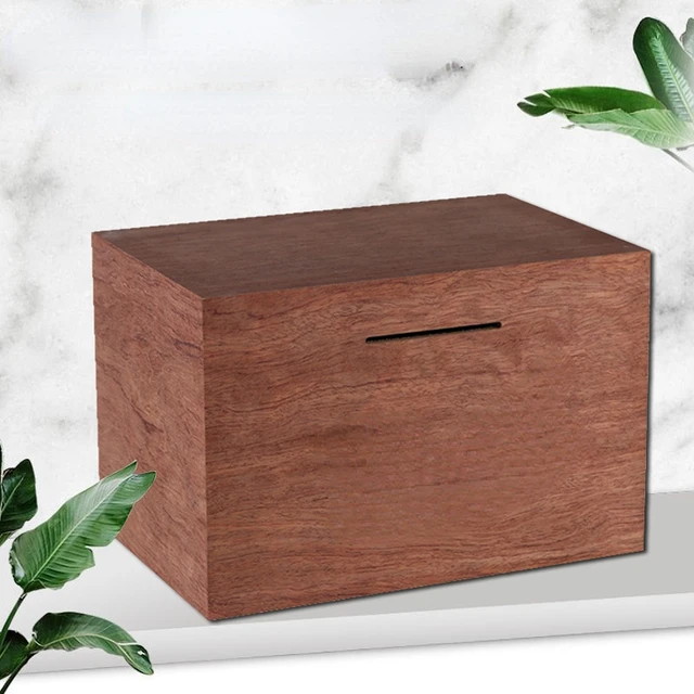 Szilárd Fa Malacka Bank A Papper Pénzért Nagy Kapacitás Kreatív Érme Pénzdoboz No Out Felnőtt Gyerekek Rejtett Tároló Hucha Otthoni Dekoráció