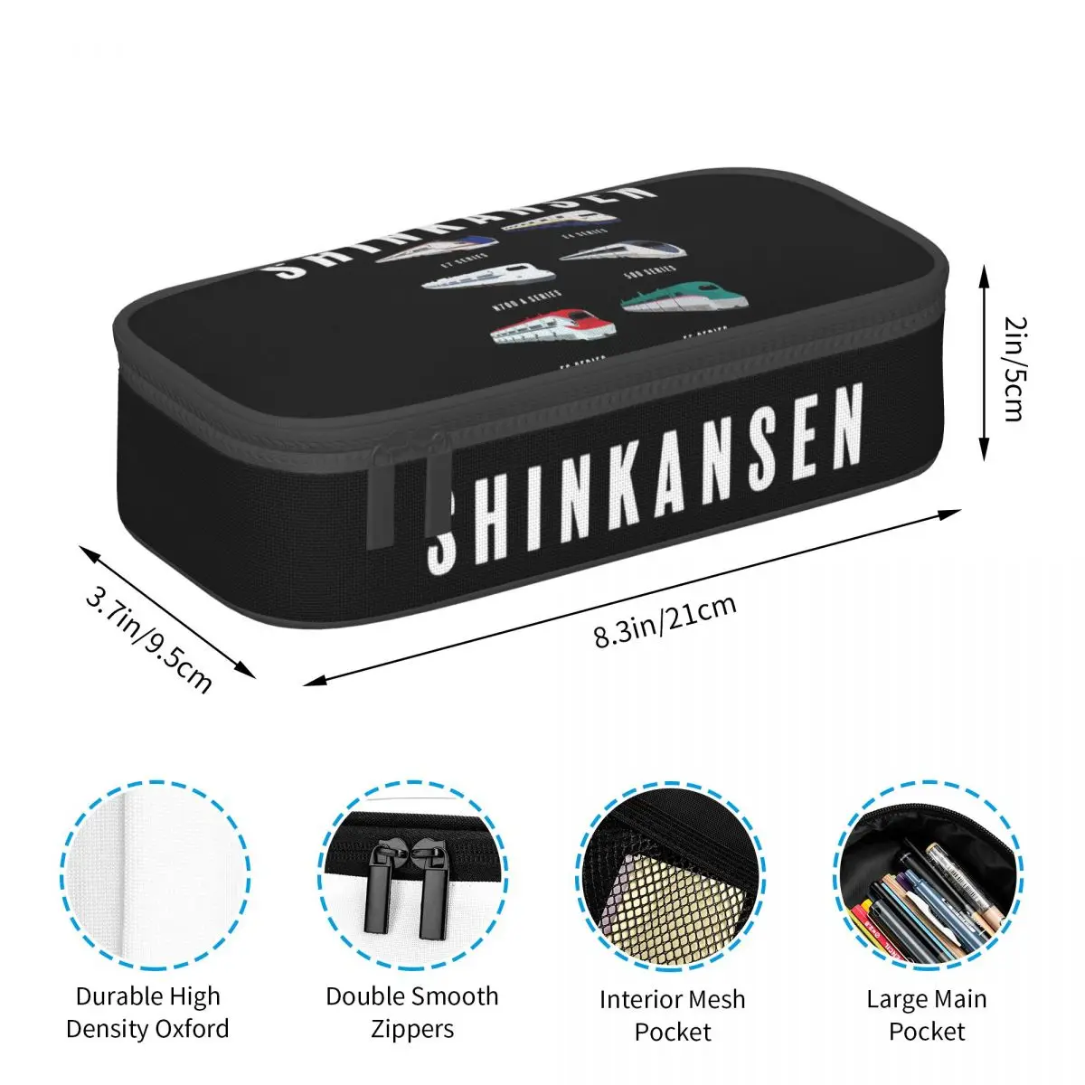 Japanese Shinkansen Bullet Trains Pencil Cases Big Capacity Pen Bags Pen Box Pencil Pouch For Boys Girls Students School Office