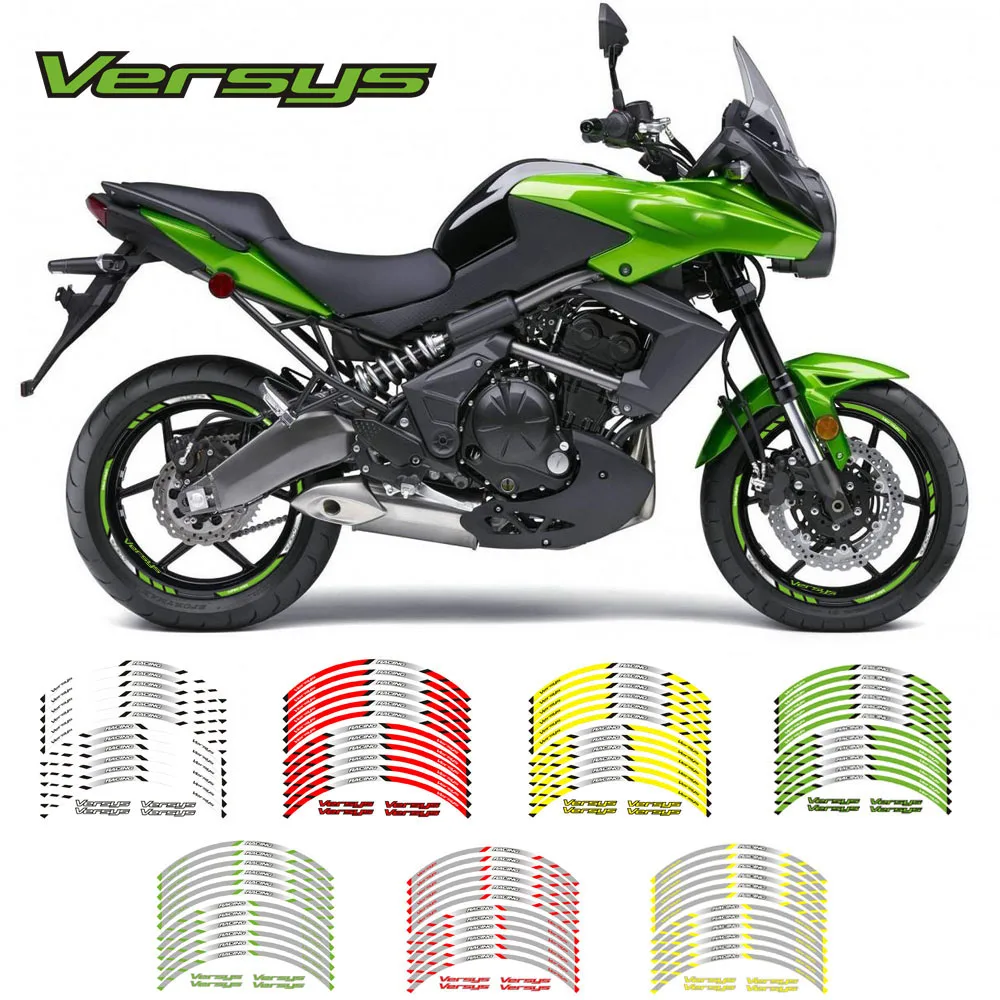 12 Strips Motorcycle Reflective decals Wheels Moto Rim Stickers