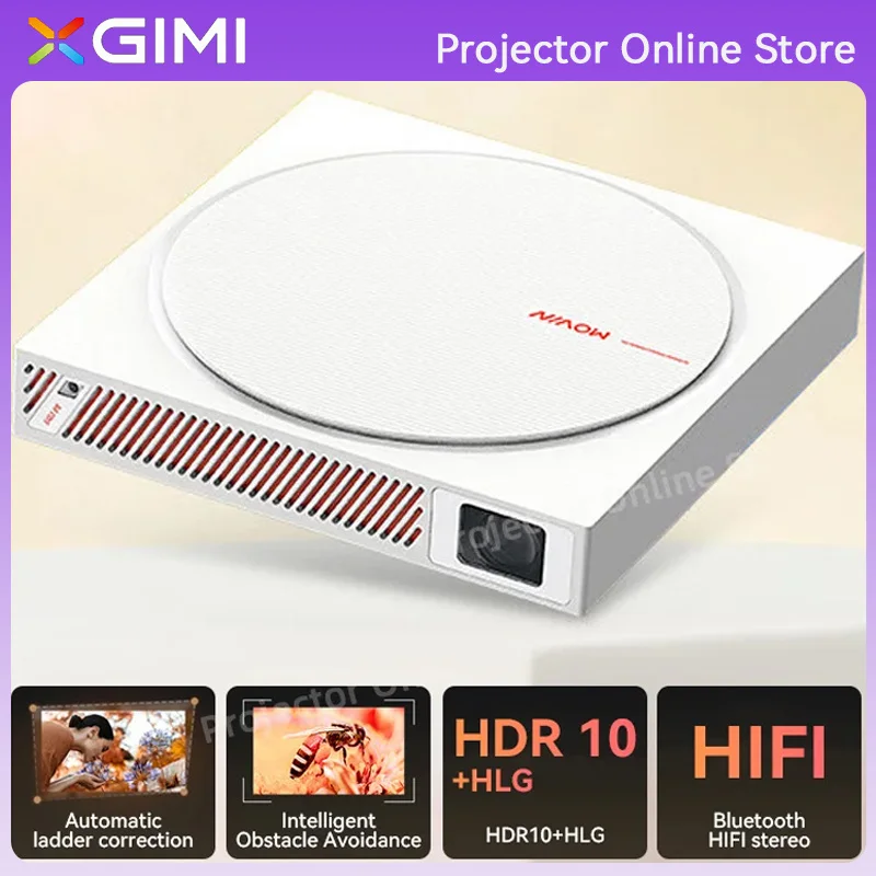 

XGIMI MOVIN 01 HD 720P DLP 3D мини-Тор 450Ansi 1 Гб + 16 Гб Wifi Bluetooth без экрана ТВ домашний кинотеатр китайская версия