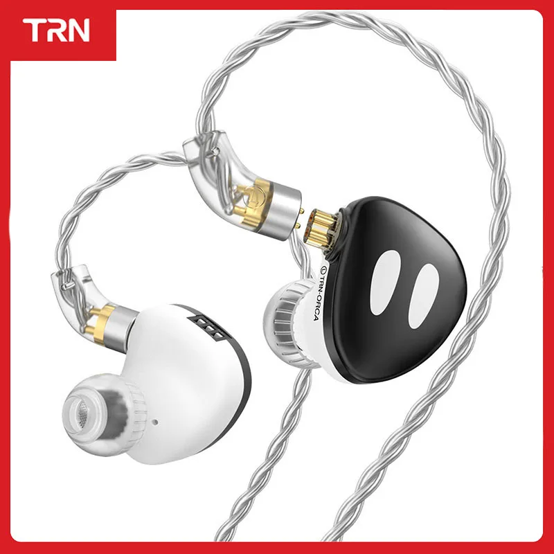 

TRN ORCA Dynamic In Ear Earphones High performance Dynamic Driver IEMs Earbuds with Detachable Cable Tuning Switch Headset