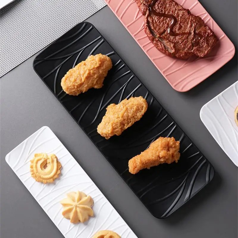 Japanese-style Sushi Plate Elegant Design Versatile Serving Essentials Dessert Serving Dish glass meal plate