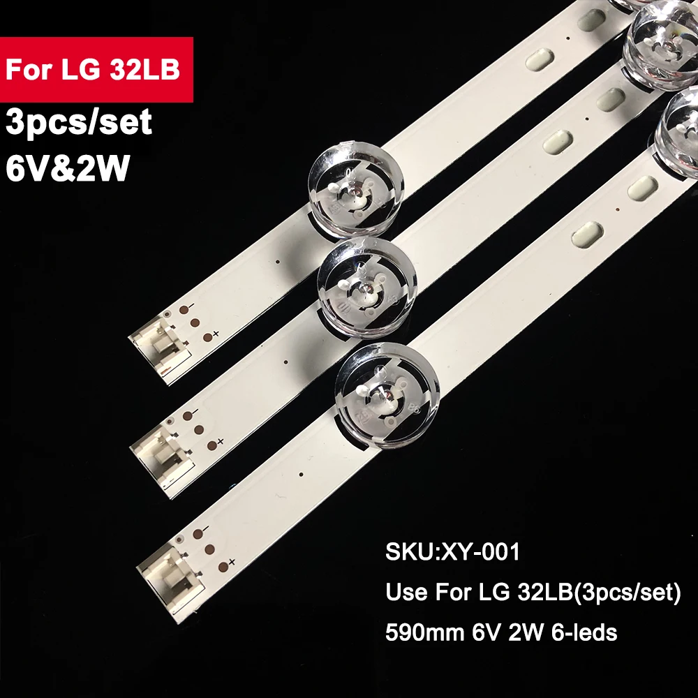

10Kits 30Pcs Bar TV Strip LED For LG 32LB 32LB5700 32LF562V UOT A B 6916L-2223A 2224A WOOREE LIGIT A B 6916L-1974A 1975A 1703A