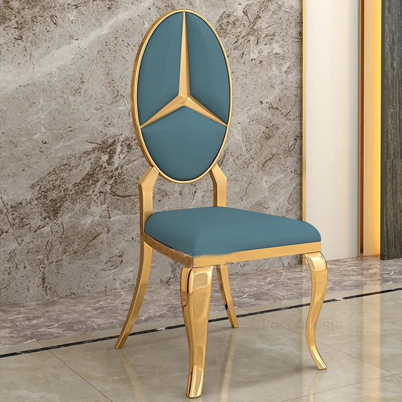 定価販売 アメリカの高級ダイニングチェア ハイエンドの背もたれ ミニマリスト モダン ソフト ゴールド 通販超特価 Signature Johaness Com