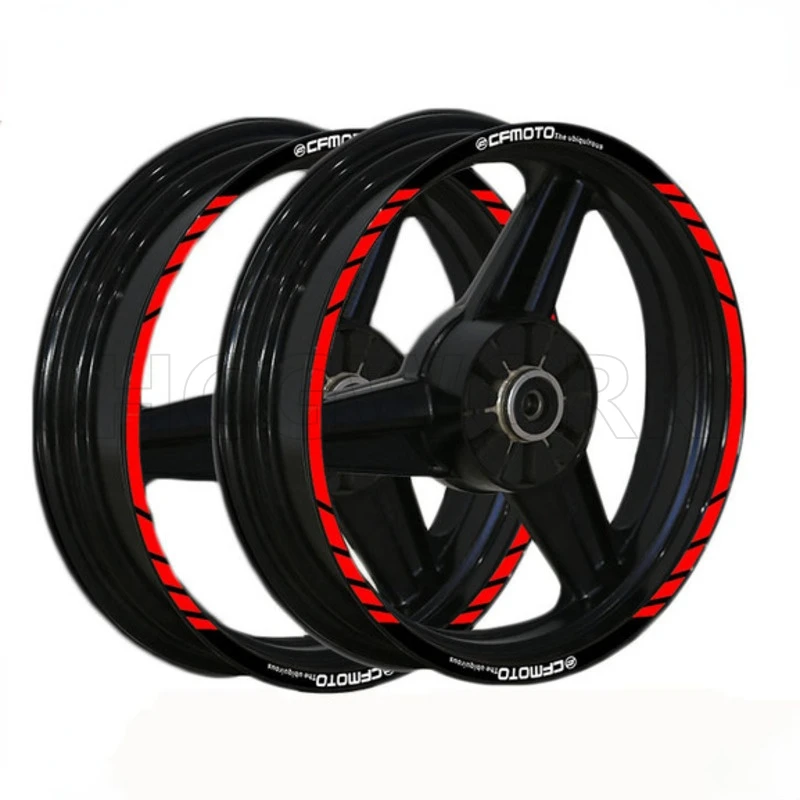 

Motorcycle Accessories Wheel Hub Wheel Rim Sticker Reflective Stickers Waterproof for Cfmoto St Papio Cf125/-2/-3 250nk/sr