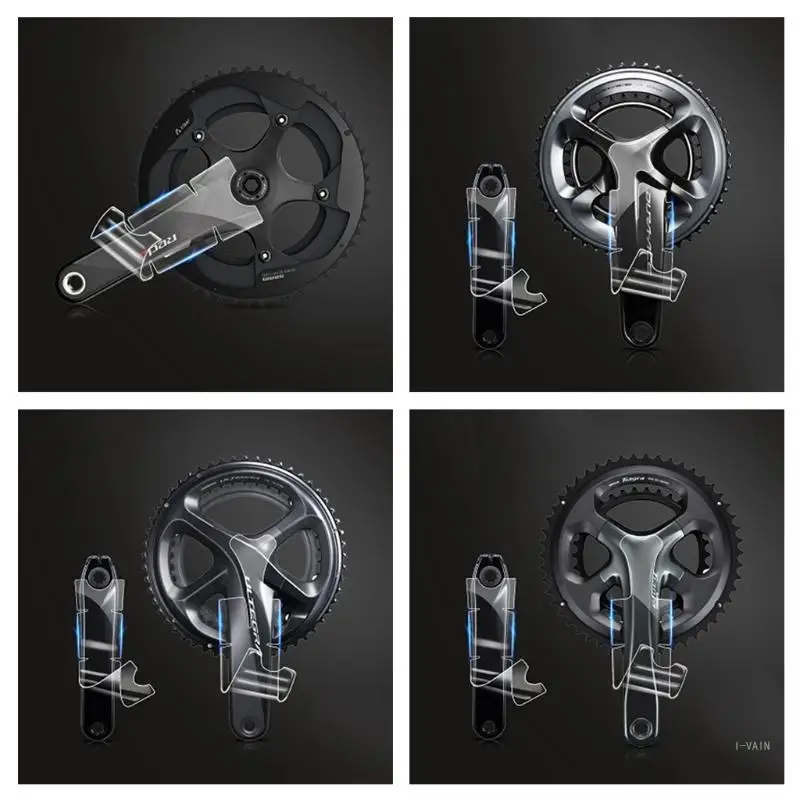 

M5TC Универсальная зубная пластина для предотвращения столкновений MTB Crank Прозрачная наклейка Защитная пленка Крышка рукоятки