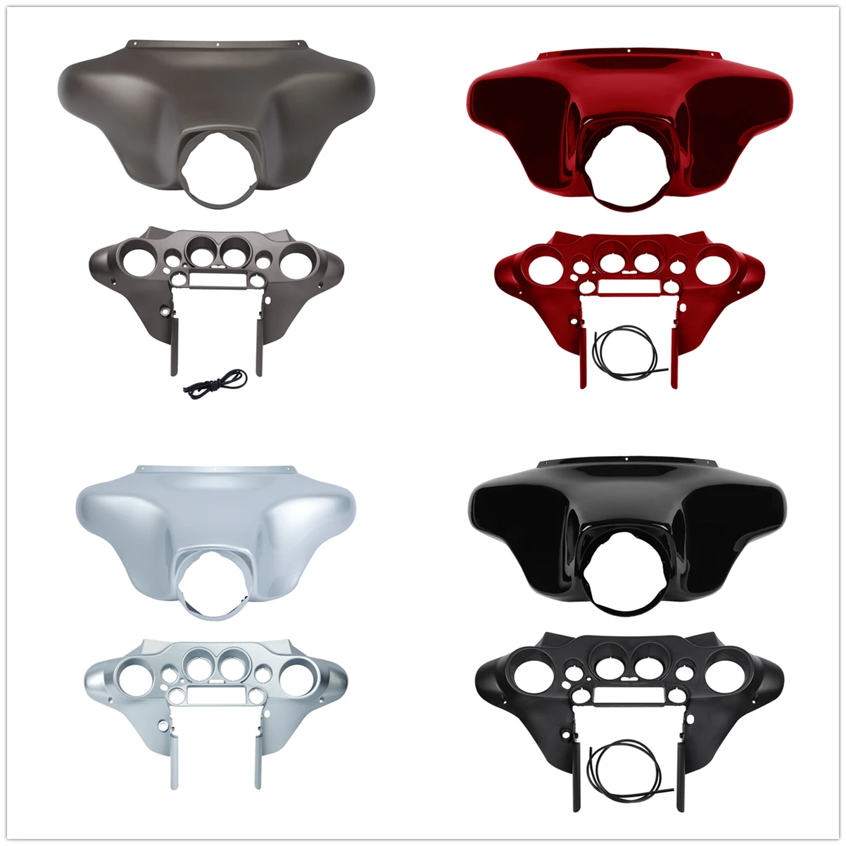 ABS plastic Inner&Outer Fairing Fairing For Harley Touring FLHX Street Glide Electra Glide FLHT 1996-2013 Motorcycle Accessories