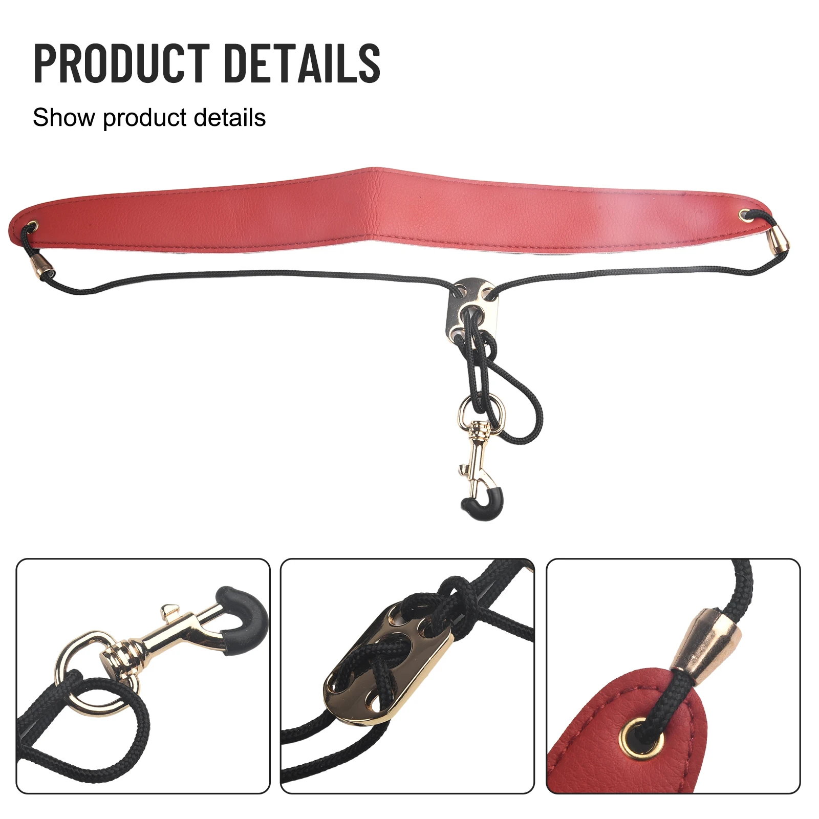 

Parts Saxophone Neck Strap Red Rubber Saxophone White Adjusted Black Brown Metal For Bassoon For Most Bass Clarinet