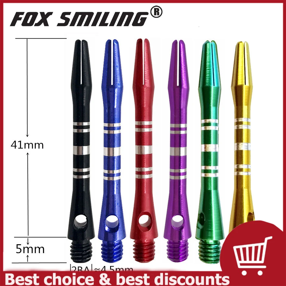 

6pcs 41mm Aluminium Darts Shafts 2BA For Professional Darts Accessories With