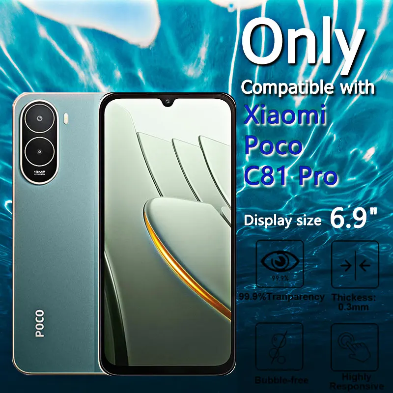 [1-4 Pack] High Aluminum Anti-Scratch Tempered Glass Screen Protector - Case Friendly and Fingerprint Resistant