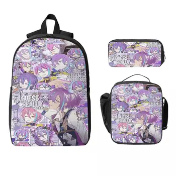 Rui Kamishiro Kids Backpack Lunch Box Pen Bags for Boys Girls Backpacks Large Capacity Schoolbag Bookbag Set 1