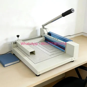 Taglierina Manuale per Carta Formato A4, Taglio Massimo 4cm, Lama Affilata in Acciaio Rinforzato, Macchina da Taglio per Documenti e File