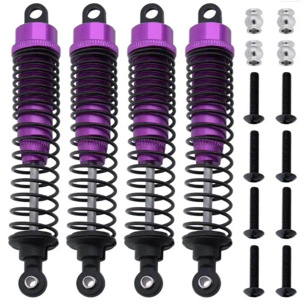 

RCGOFOLLOW Aluminum Alloy Smooth Front Rear Shock Absorber Wear-resistant Rc Front Rear Shock Absorber For 1 10