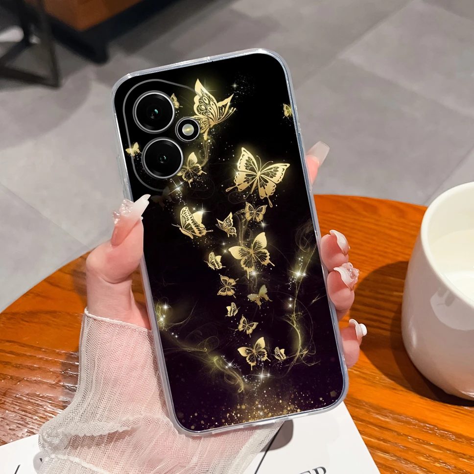 Cute Astronaut Transparent TPU Silicone Phone Case - High Quality Soft Back Cover