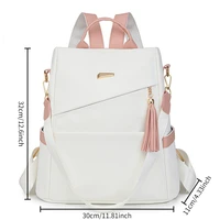 Women's fashion backpack large capacity lightweight Oxford cloth schoolbag leisure travel small backpack women - Image 3