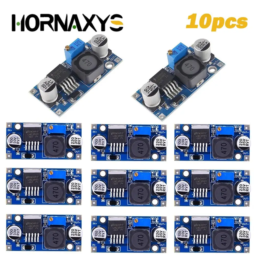 1 10pcs lm2596 step down module dc dc adjustable buck converter voltage