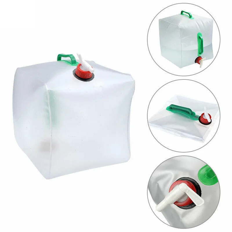 

10/20L Outdoor Cycling Collapsible Water Drinking Container PVC Bag Foldable For Camping Outdoor Water Container Accessories