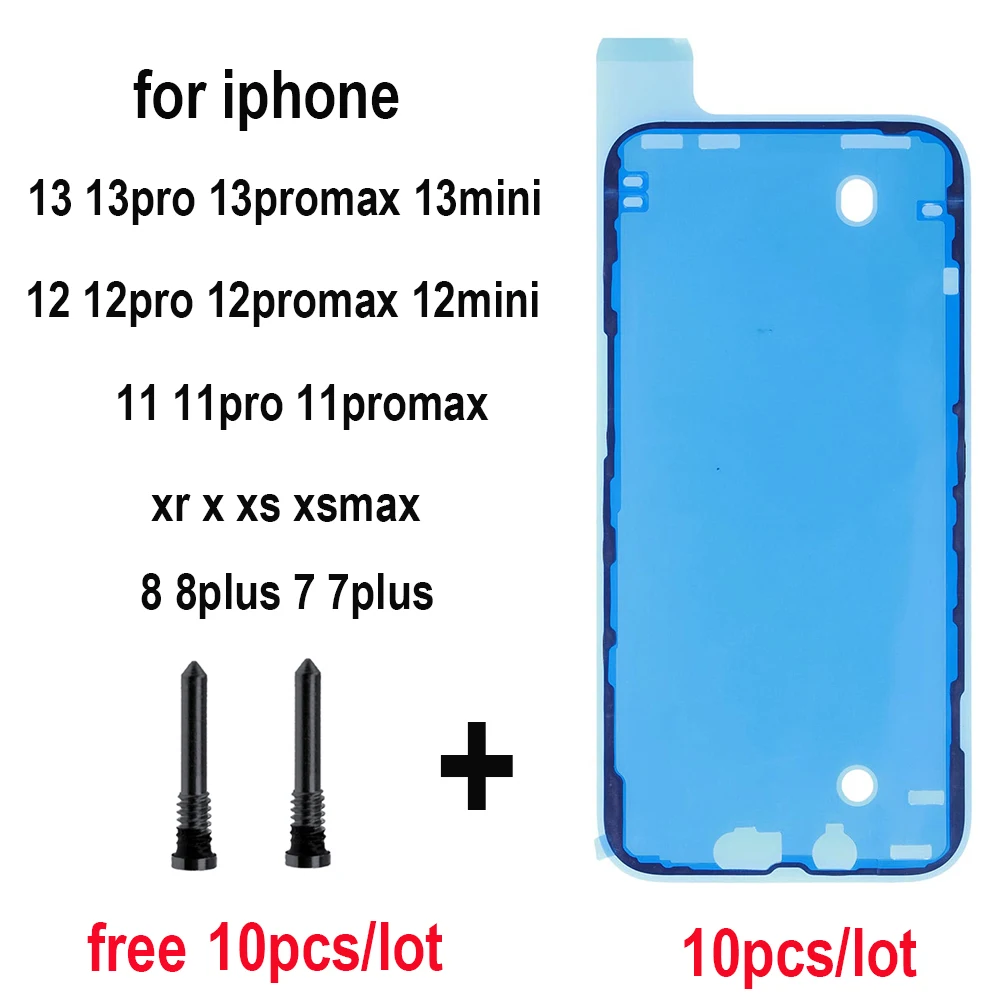 10pcs Waterproof Sticker for iPhone 13 12 11 x xs pro max 8 7 6s plus