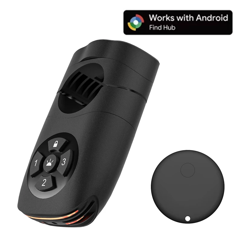 High-Decibel Bike Security Alarm with Integrated Tail Light and Advanced Features