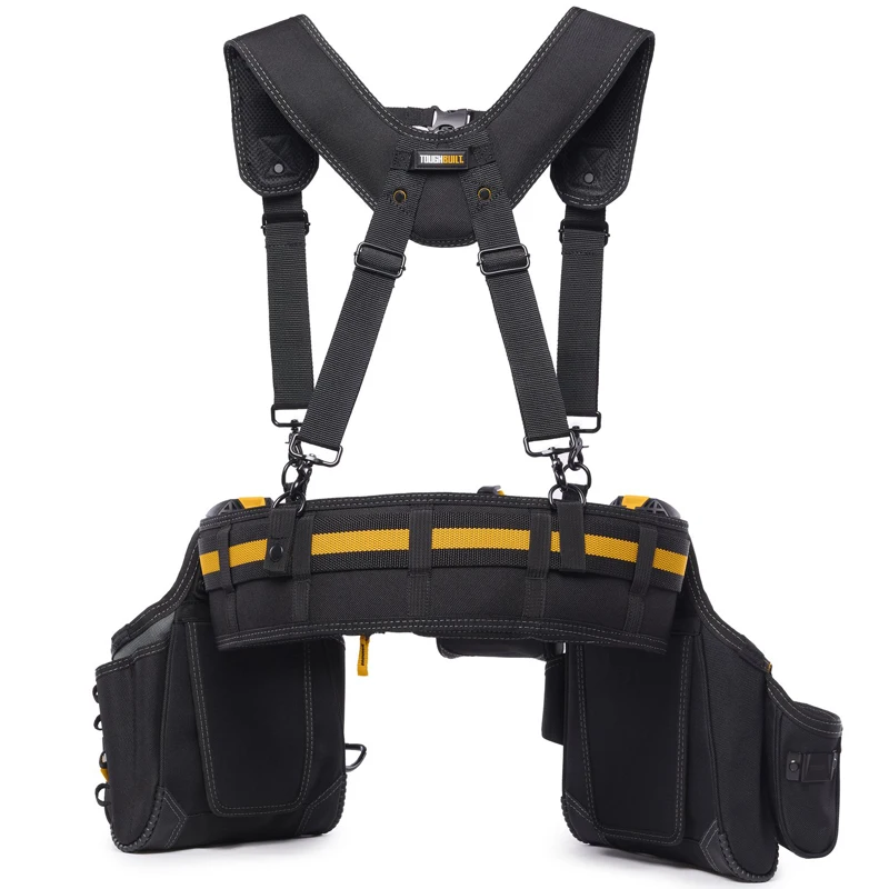 TOUGHBULIT TB-CT-101-5P 5pc Pro Contractor Tool Belt Set Fits 32-48" Waists 36 Pockets High-capacity Storage ToolBag 4