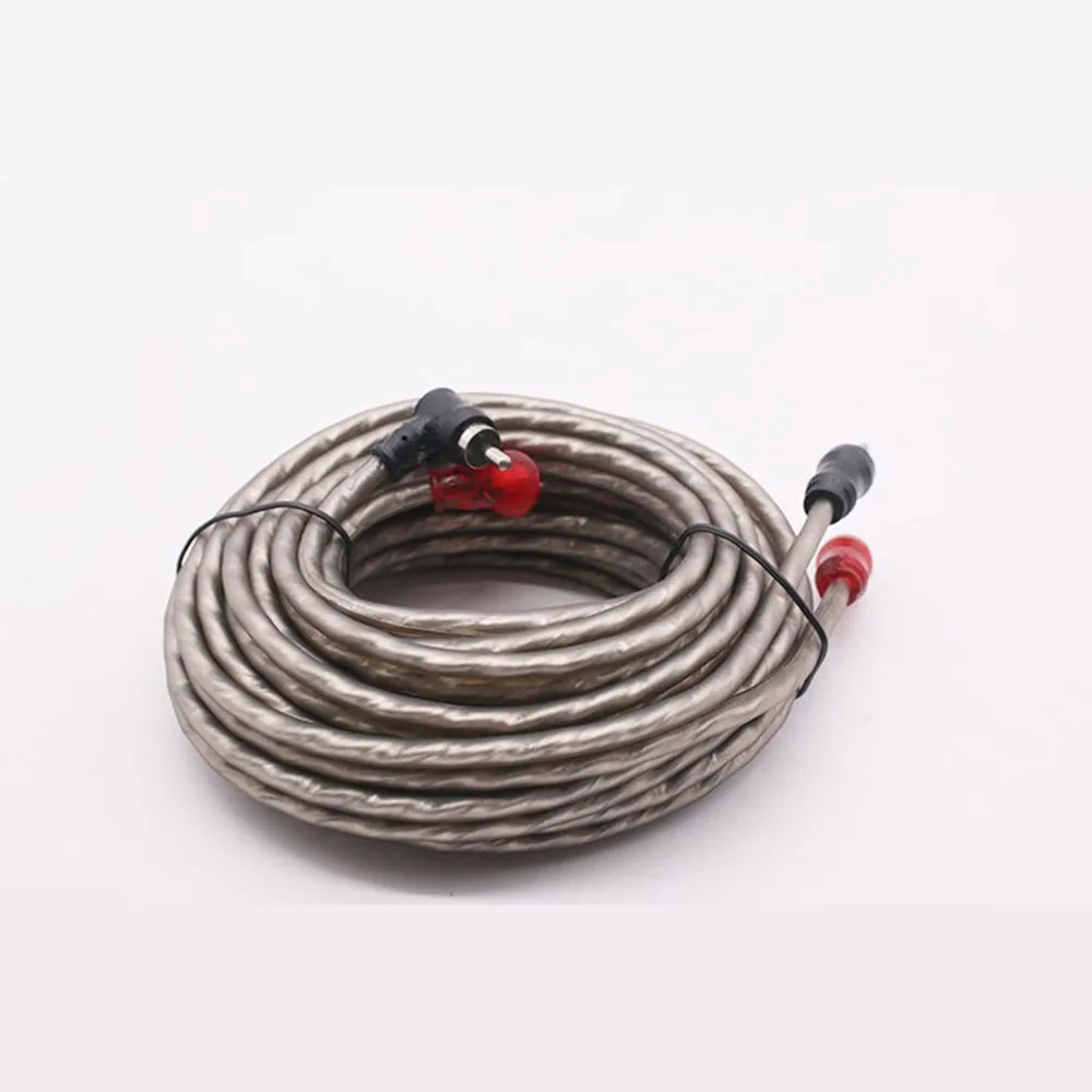 Car Audio Signal Cable Audio Subwoofer AMP RCA Power Cable Line AGU 4.2M Car System Accessories