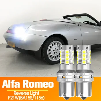 2pcs LED Reverse Light Blub Backup Lamp Canbus P21W BA15S For Alfa Romeo Giulietta 145 146 147 156 166 159 GTV Spider Brera Mito 1