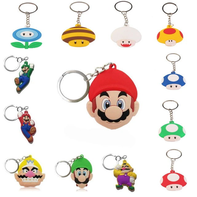 Jogo Super Mario Cartoon Cordão Mario Anime Figuras Brinquedos