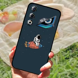 Custodia per telefono in silicone shockproof con stampa di leone nero cool e lupo, con tagli precisi