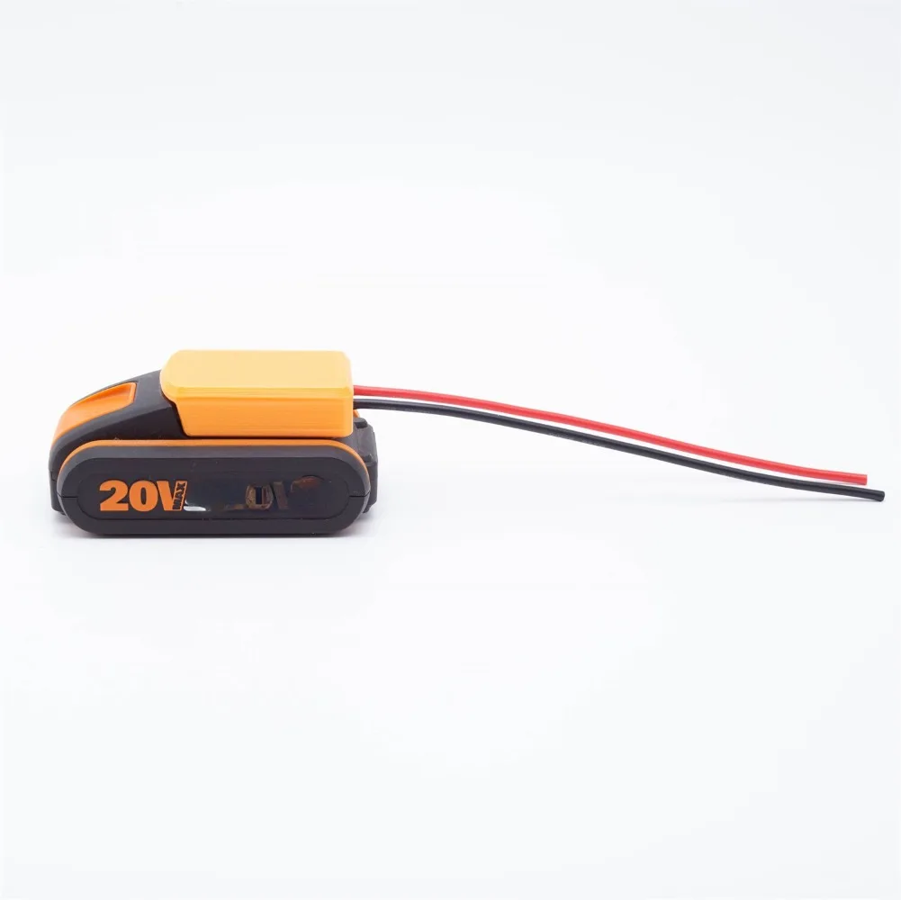 WORX 20V 4PIN 리튬 이온 배터리 시리즈 용 14 AWG 파워 휠 어댑터 DIY 커넥터 출력 전원 공급 장치 변환기로 변환