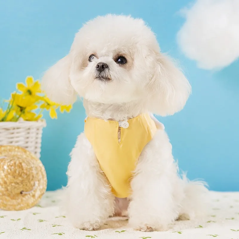 Dog Clothes Summer New Stereoscopic Duck Puppy Dress Teddy Cartoon Short Dog Bichon Frise Pretty Pullover Clothes