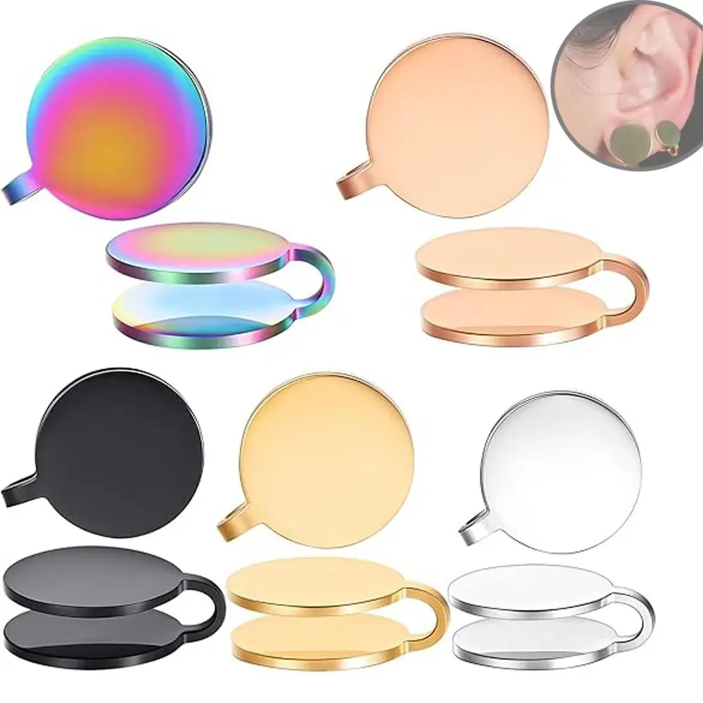 Ear Clip Earrings New Keloid Pressure Acupressure Clip on Compression for Swelling Spiral Non-pierced