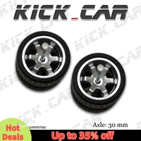 1/64 Wheels with Rubber Tires TE37 Refitting Parts for Diecast Model Car Hot Wheels Matchbox Tomica D:11mm 1 Set 1