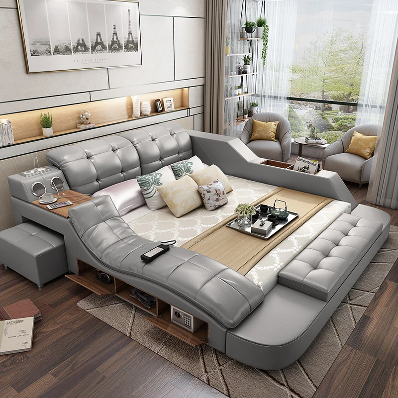 Linlamlim-Luxury-King-Size-Bed-with-Smart-Technology-and-Genuine ...