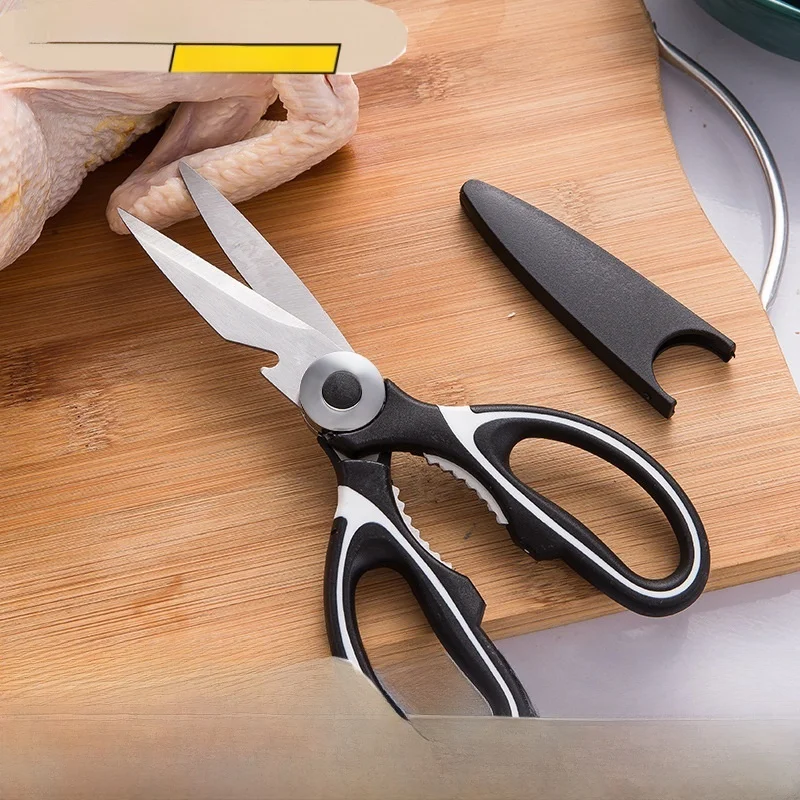 Ciseaux de cuisine en acier inoxydable 2025, nouveau modèle, puissant coupe de viande, os de poulet, ciseaux ménagers polyvalents pour os de poisson