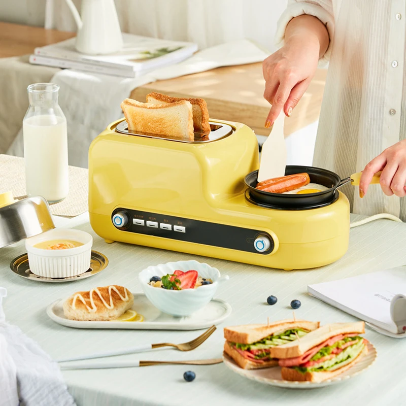 1080W Multifunctional High Value Bread Machine Home Frying Pan Breakfast Machine Automatic Toaster Practical 220V 2