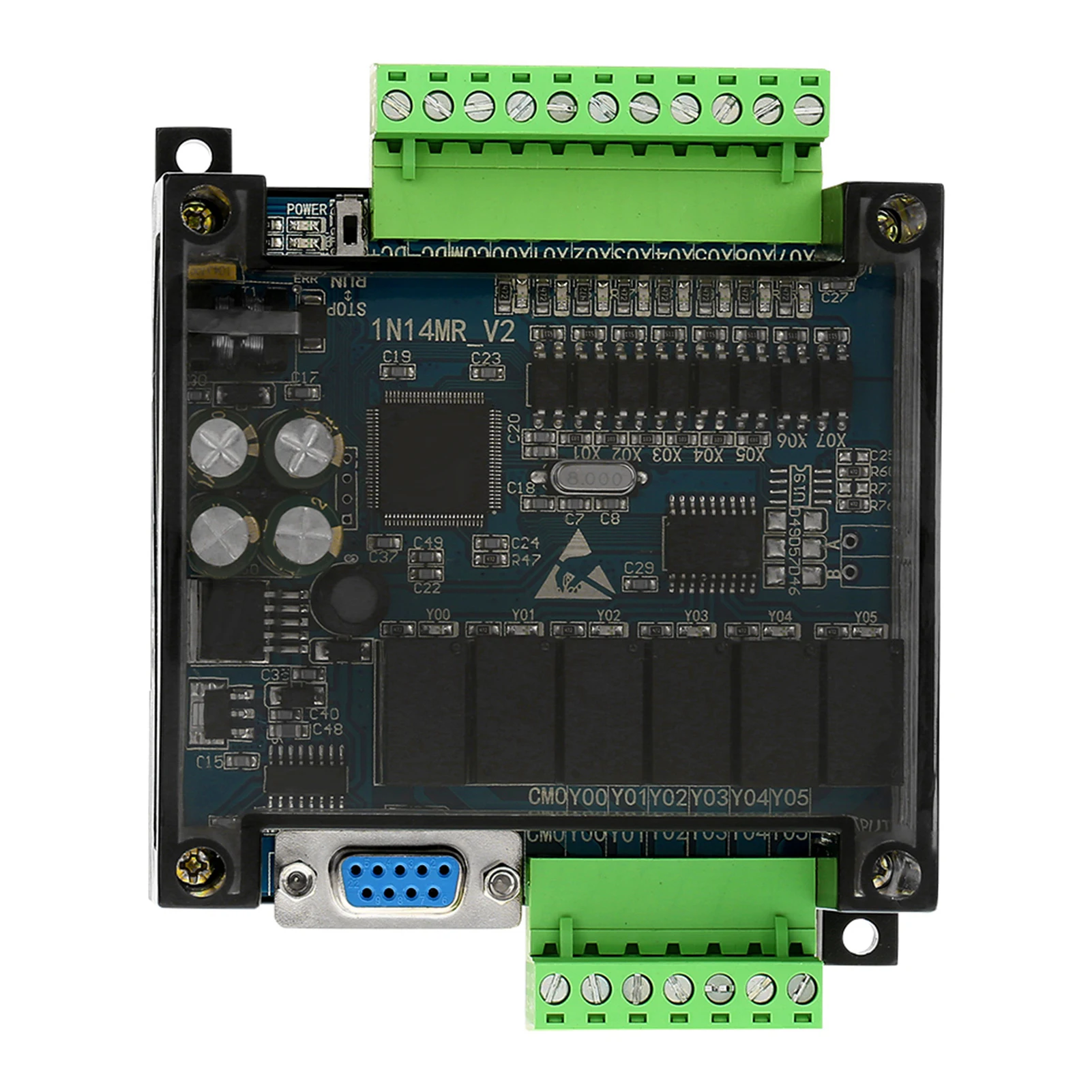 PLC Programmable Logic Controller Relay Output DC24V FX1N-14MR Industrial Control Board