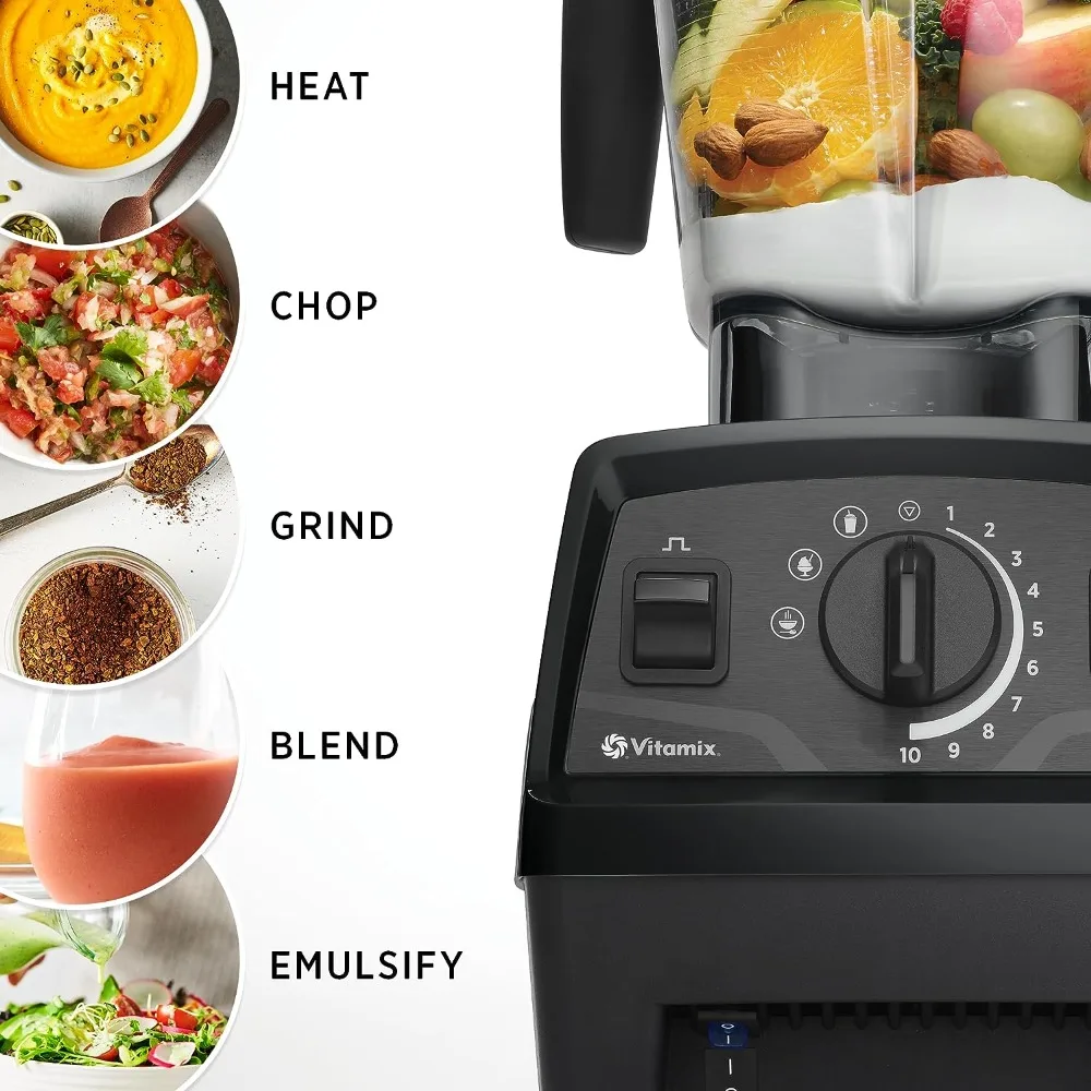 Explorian Blender with Programs, Professional-Grade, 64 oz. Low-Profile Container, Black (Renewed Premium) 4