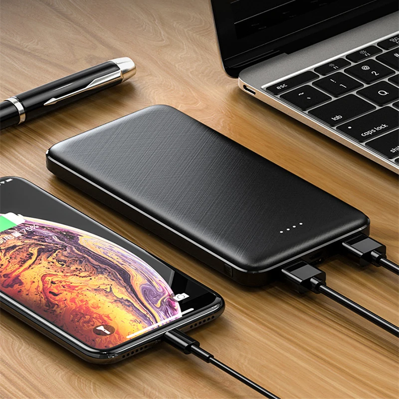 Caricabatterie portatile sottile Power Bank 20000mAh 5V 2A per giacca riscaldata Power Bank per Xiaomi Mi iPhone Aria condizionata Abbigliamento - immagine 5