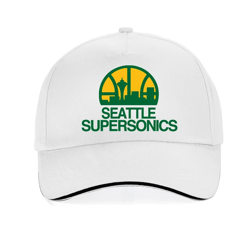 Fashion brand caps for men Seattle Supersonics Baseball Cap Cotton summer Breathable visor Snapback hats casquette 2