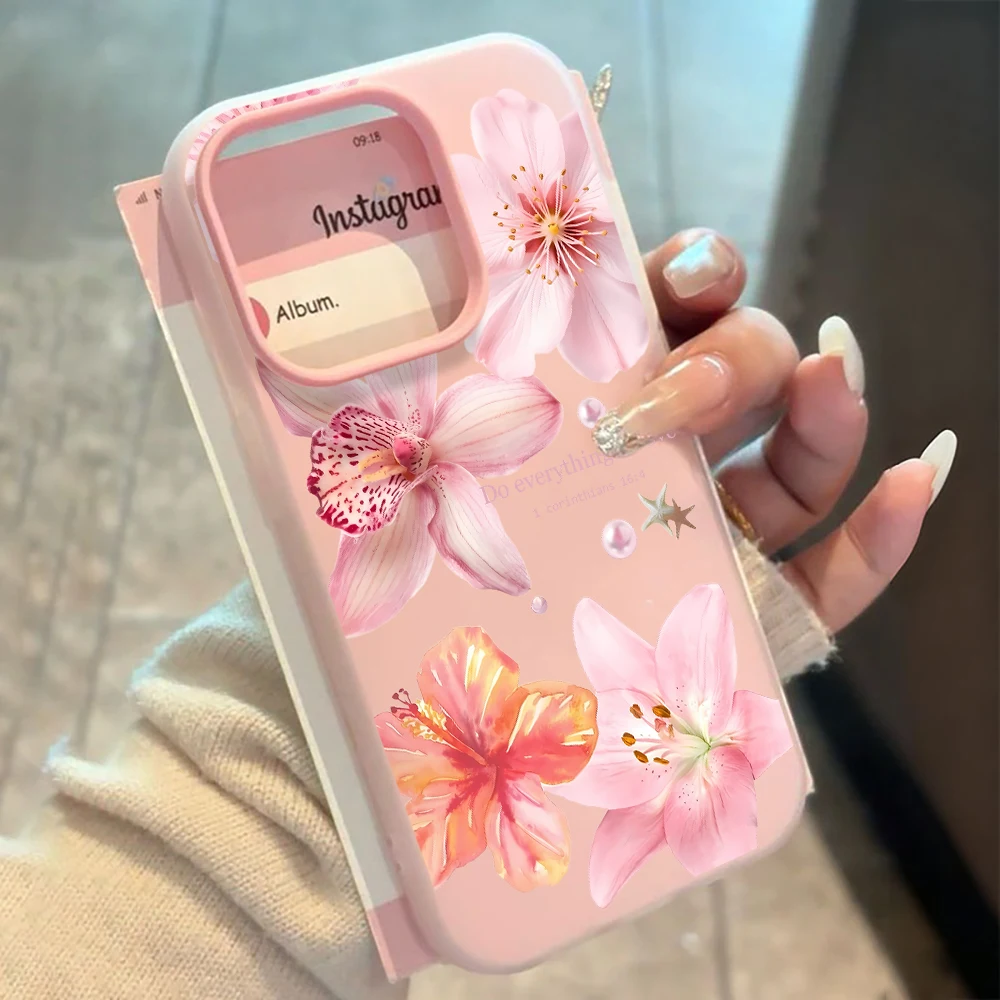 Vibrant Pink Lily Flower Phone Case - Colorful Protective Cover