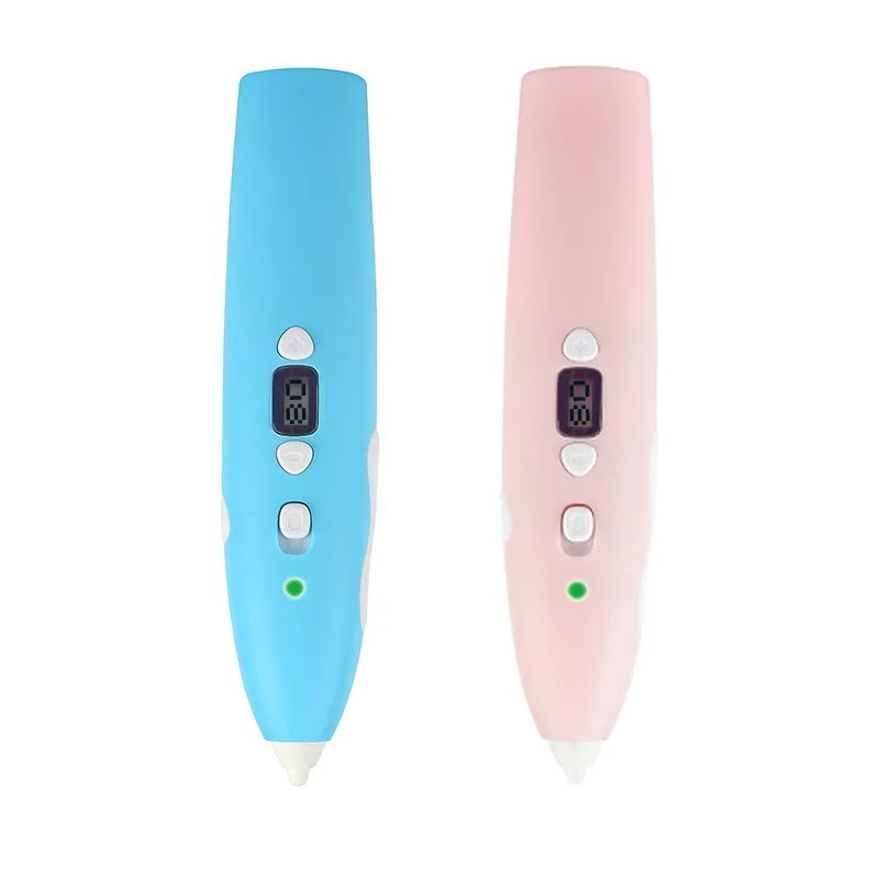 LCD 화면이있는 3D 인쇄 펜 DIY 드로잉 펜 어린이를위한 교육용 수제 어린이 크리스마스 생일 선물