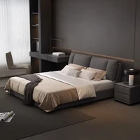 Lits hautes pour chambres à coucher, cadres de lit double japonais Queen rembourrés, lits avec rangement, meubles pour la maison, accessoires de maison 3