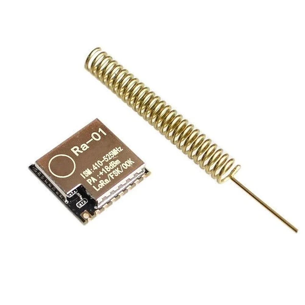 RA-01 SX1278 LORA 스프레드 스펙트럼 전송 모듈 433M 직렬 LORA 무선 모듈 스프링 안테나 포함 최대 거리 15KM