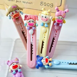 1pcs Cute Cartoon Art Knife Portable Hand Account Office Paper Cutter Disassembly Express Unpacking