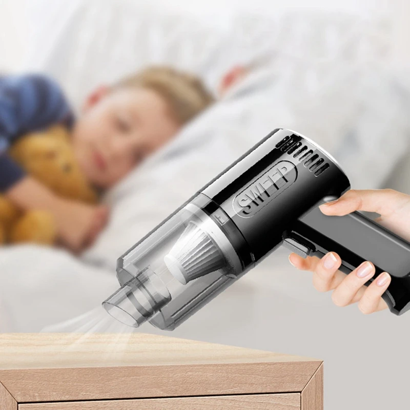 차량용 무선 진공 청소기, USB 충전식, 소형, 가정용, 무선 진공 청소기-A