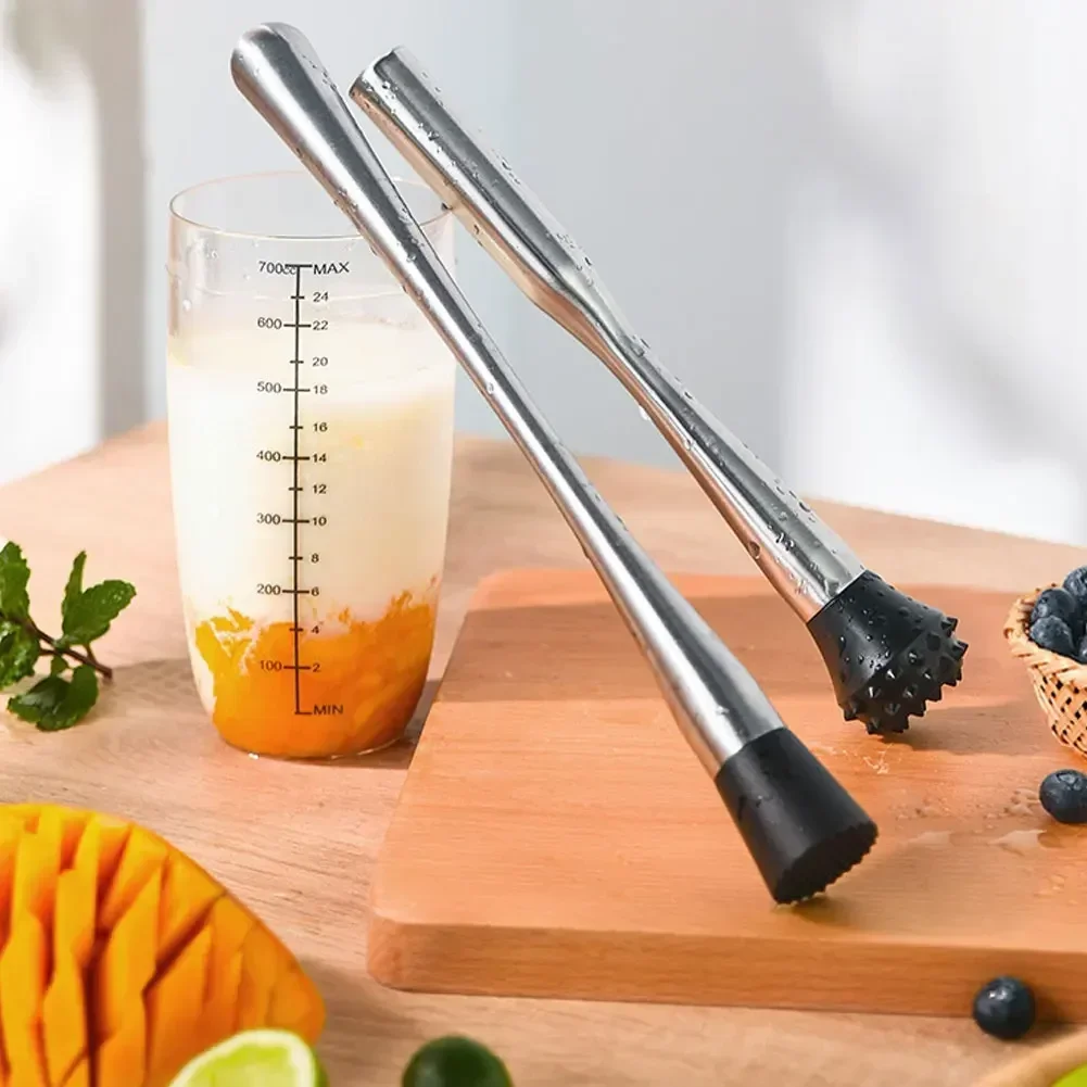 Bar tools Crushed Ice Hammer Multifunctional Stainless Steel Popsicle Sticks Cocktail Ice Cube Fruit Crusher Muddle Pestles Barware Tools
