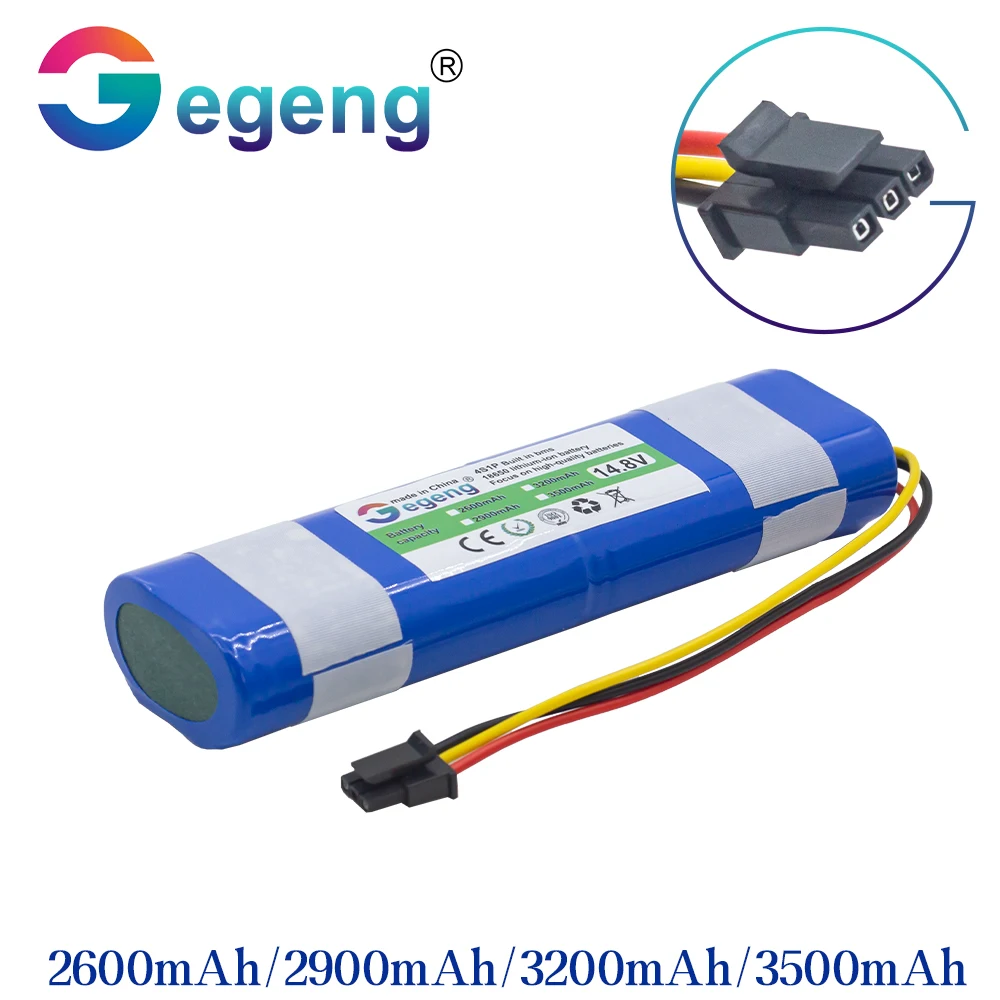 

GEGENG 100%,High capacity,14.8V 2600mAh Battery Pack for Sweeper CEN546 Cleaning The Robot Jisiwei I3 Carlos Alemany Cleaner
