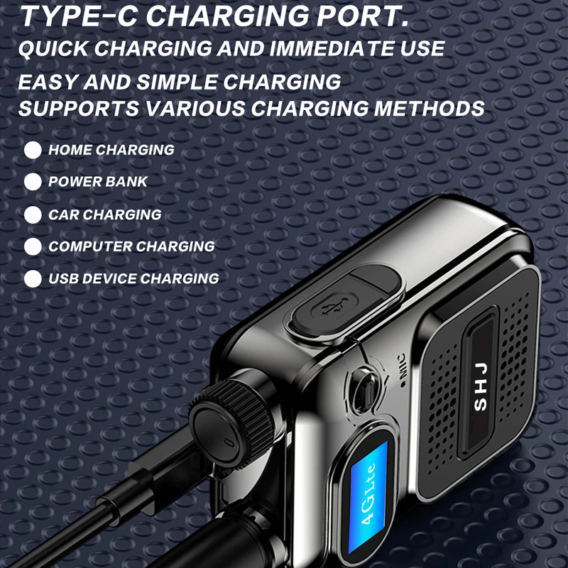 SHJ 4G PoC Radios with 2 Additional Yearly Sim Cards- Ultimate Communication Solution for Businesses and Teams walkie-Talkie Dur 6