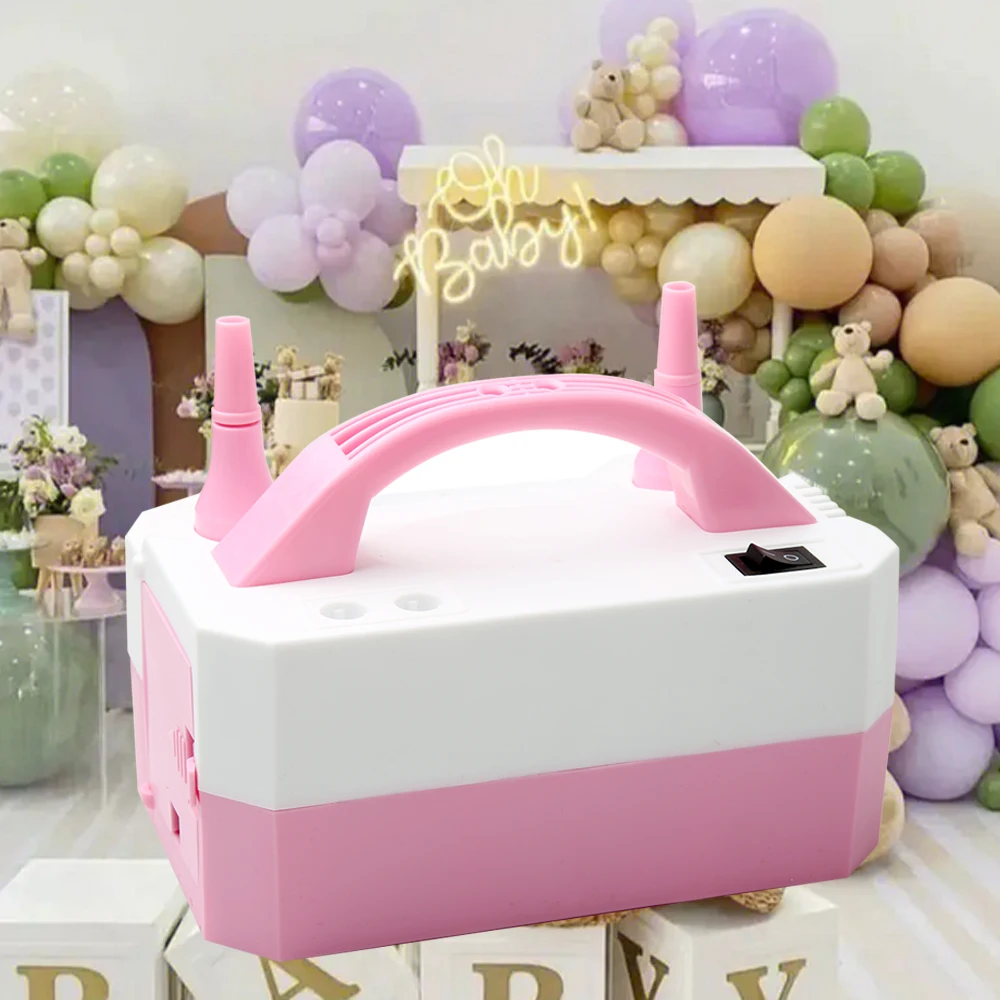 Balloon Inflator Electric Can Inflate Two At The Same Time Two Modes For Room Decorating